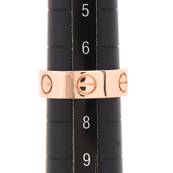 カルティエ 指輪 レディース ラブ リング 47号 実寸7号 ピンクゴールド 750PG Cartier 中古