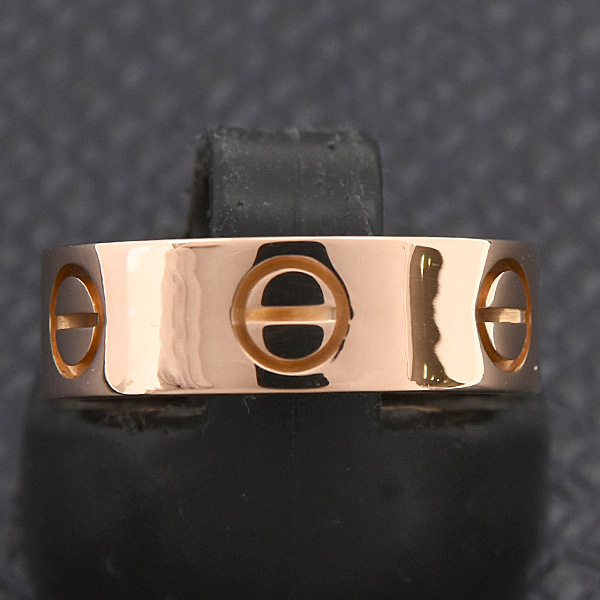 カルティエ 指輪 レディース ラブ リング 47号 実寸7号 ピンクゴールド 750PG Cartier 中古