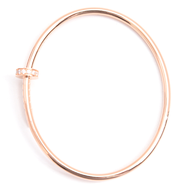 カルティエ ブレス レディース ジュストアンクル SM 15サイズ ダイヤモンド ブレスレット ピンクゴールド Cartier 750PG 中古