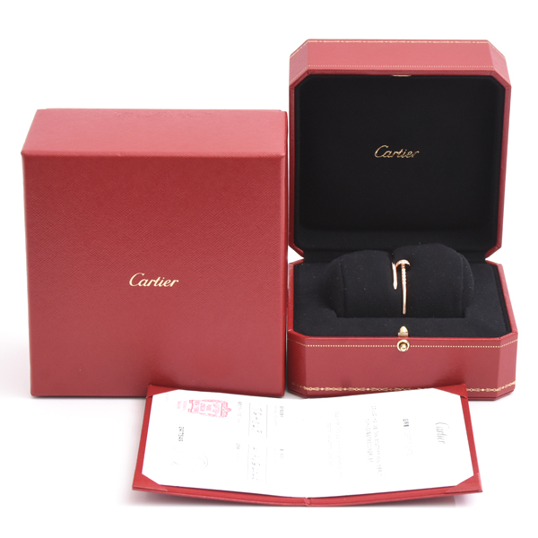 カルティエ ブレス レディース ジュストアンクル SM 15サイズ ダイヤモンド ブレスレット ピンクゴールド Cartier 750PG 中古