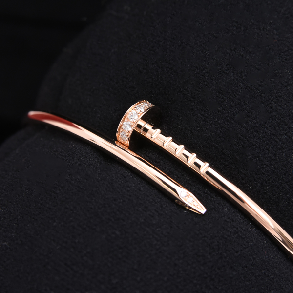 カルティエ ブレス レディース ジュストアンクル SM 15サイズ ダイヤモンド ブレスレット ピンクゴールド Cartier 750PG 中古