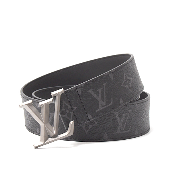 ルイヴィトン ベルト メンズ モノグラムエクリプス ベルト LV ピラミッド 40mm 95サイズ Louis Vuitton M0607 中古