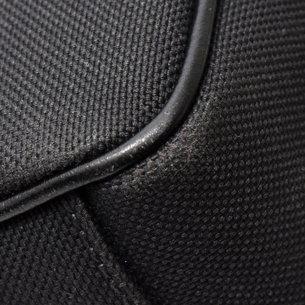 プラダ バッグ メンズ レディース ショルダーバッグ クロスボディバッグ キャンバス レザー ブラック 1BH089 PRADA 中古