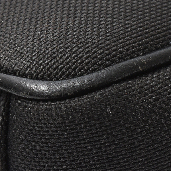 プラダ バッグ メンズ レディース ショルダーバッグ クロスボディバッグ キャンバス レザー ブラック 1BH089 PRADA 中古