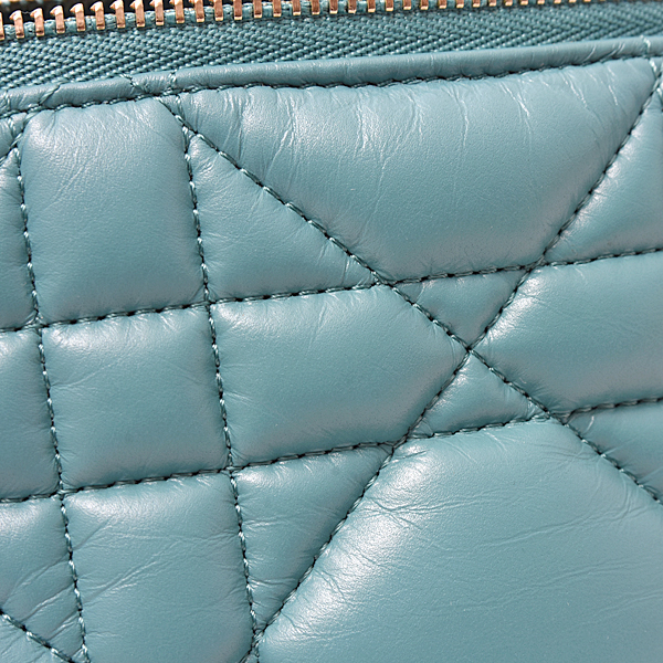 クリスチャンディオール バッグ レディース ノマドポーチ ミニ ハンドバッグ ラムレザー ブルー系 Christian Dior 中古