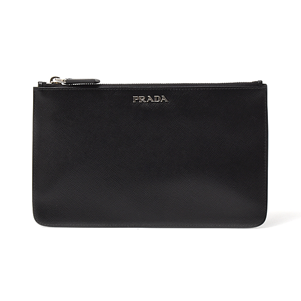 プラダ バッグ メンズ レディース ポーチ バッグインバッグ サフィアーノレザー ブラック 2M1236 PRADA 中古