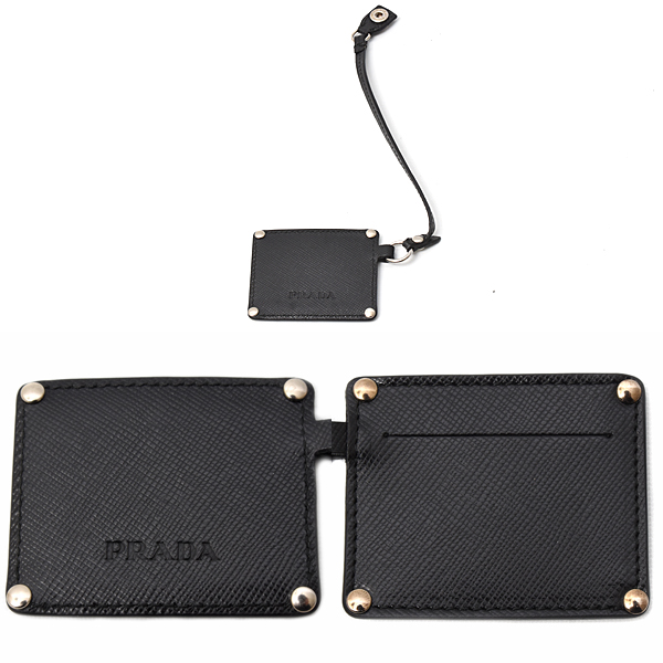 プラダ バッグ メンズ レディース ポーチ バッグインバッグ サフィアーノレザー ブラック 2M1236 PRADA 中古