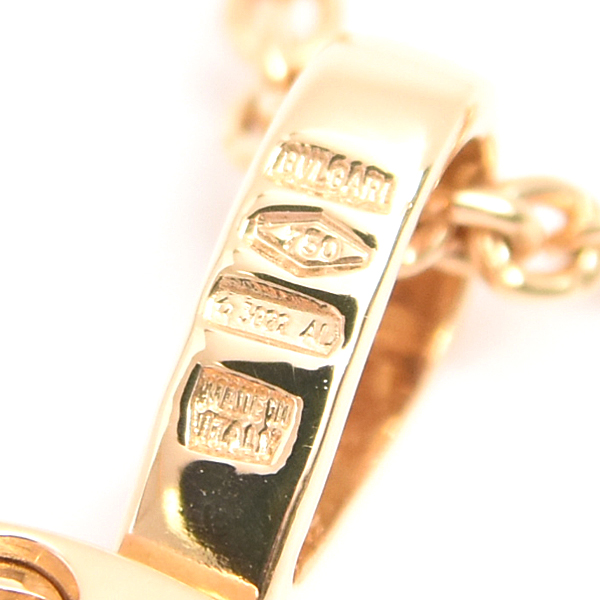 ブルガリ ネックレス レディース アレグラ マルチストーン ネックレス イエローゴールド BVLGARI 750YG 中古