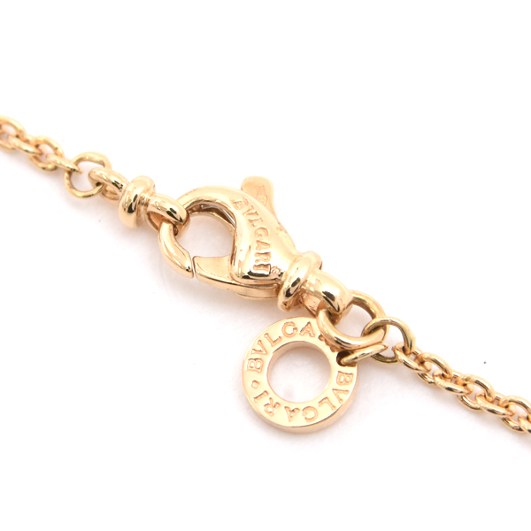 ブルガリ ネックレス レディース アレグラ マルチストーン ネックレス イエローゴールド BVLGARI 750YG 中古