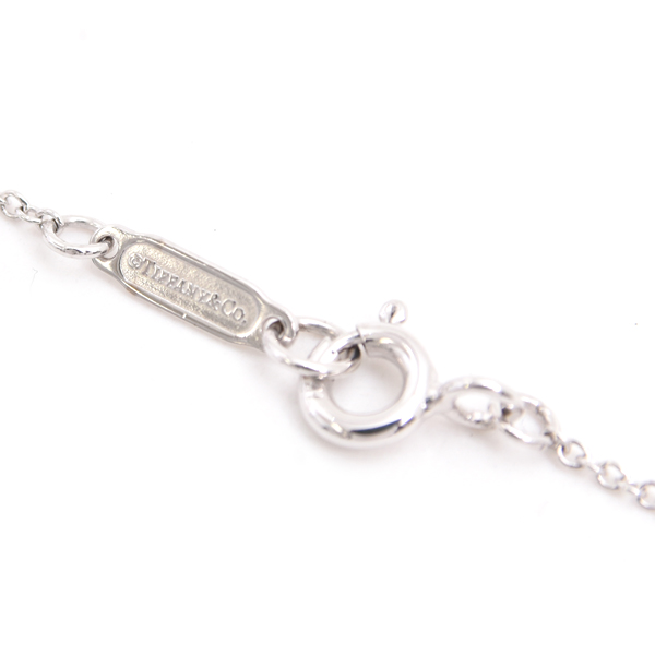 ティファニー ネックレス レディース リターントゥ ダブルハート ダイヤ ネックレス ホワイトゴールド TIFFANY 750WG 中古