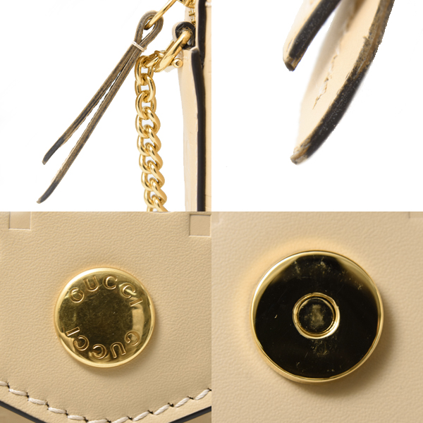 グッチ バッグ レディース GGミニショルダーバッグ ジャンボGG グッチシマ レザー ベージュ GUCCI 781554 中古