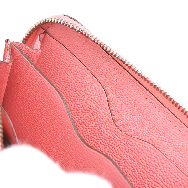 エルメス 財布 レディース ジップアンゴー コインケース カードケース U刻 ヴォーエヴァ―カラー ピンク系 HERMES 中古