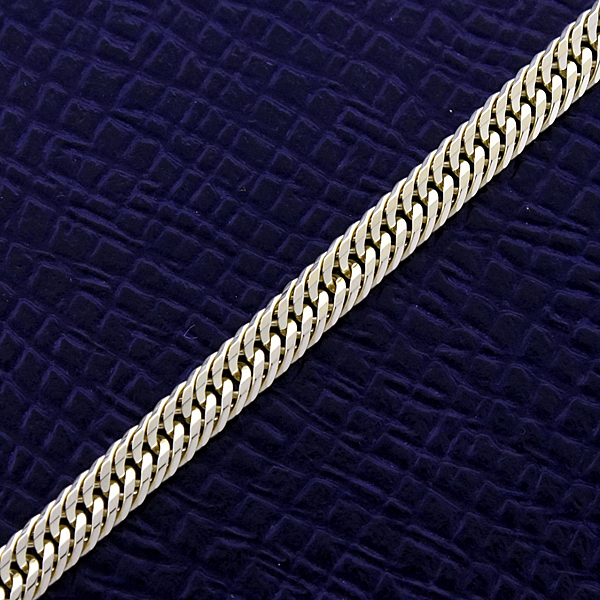 喜平 ブレスレット K18 12面カット トリプル 5g 18cm メンズ レディース チェーン イエローゴールド YG 中古