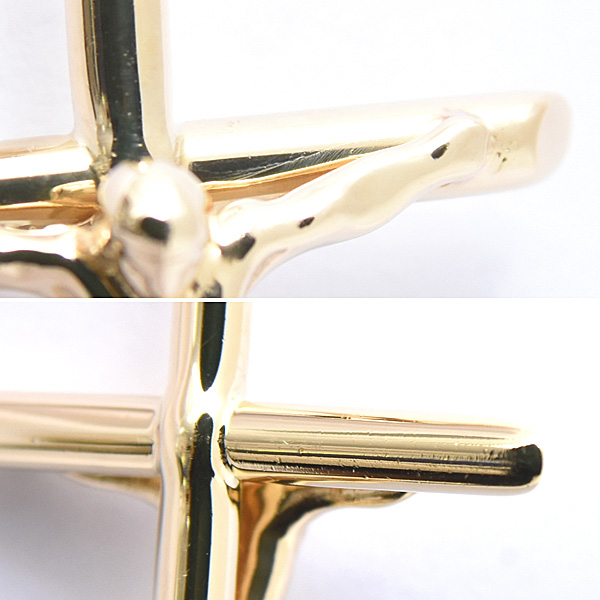 ドルチェ&ガッバーナ ネックレス メンズ レディース クロス キリスト クラウン 王冠 ロング イエローゴールド DOLCE&GABBANA 750YG 中古