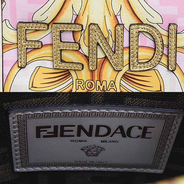 フェンディ バッグ レディース フェンダーチェ サンシャイン ミニショッパー 2WAY ハンドバッグ ショルダーバッグ マルチ FENDI 8BS051 中古