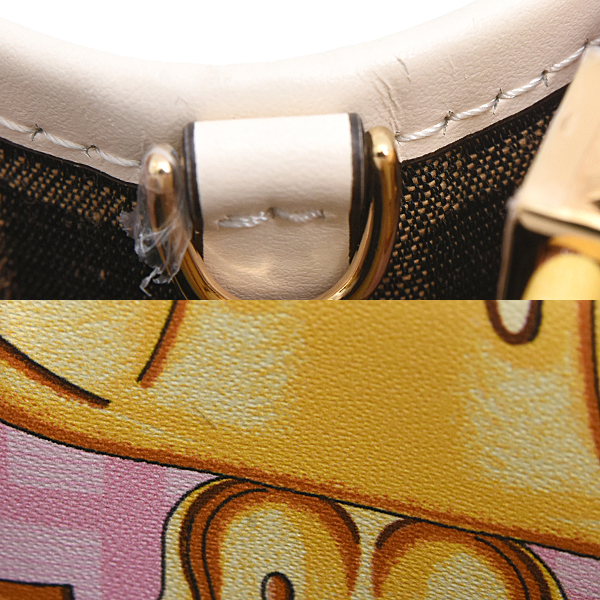 フェンディ バッグ レディース フェンダーチェ サンシャイン ミニショッパー 2WAY ハンドバッグ ショルダーバッグ マルチ FENDI 8BS051 中古