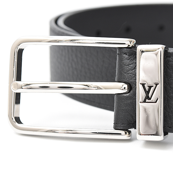 ルイヴィトン ベルト メンズ サンチュールポンヌフ 95サイズ トリヨンレザー ブラック M6065 Louis Vuitton 中古