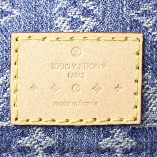 ルイヴィトン オンザゴーMM モノグラムデニム トートバッグ ショルダーバッグ 2WAY ブルー M46871 Louis Vuitton 中古