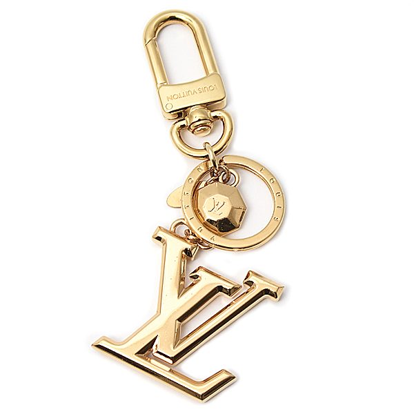 ルイヴィトン ブランド小物 メンズ レディース ポルトクレ LV ファセット キーホルダー チャーム ゴールド M65216 Louis Vuitton 中古
