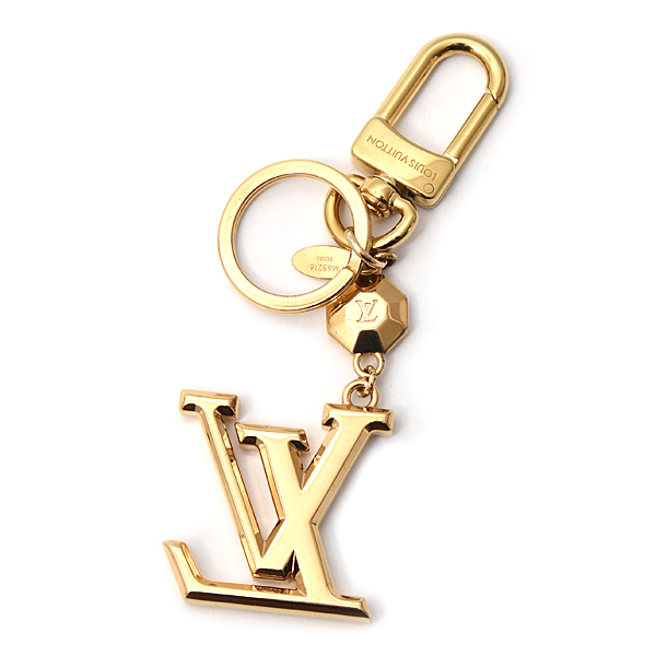 ルイヴィトン ブランド小物 メンズ レディース ポルトクレ LV ファセット キーホルダー チャーム ゴールド M65216 Louis Vuitton 中古