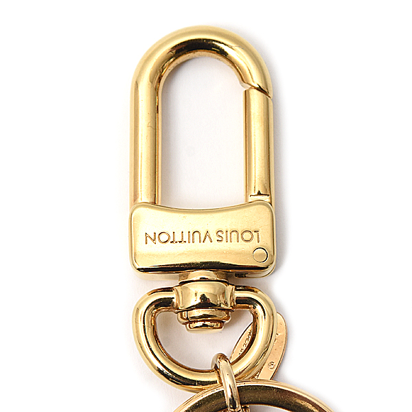 ルイヴィトン ブランド小物 メンズ レディース ポルトクレ LV ファセット キーホルダー チャーム ゴールド M65216 Louis Vuitton 中古