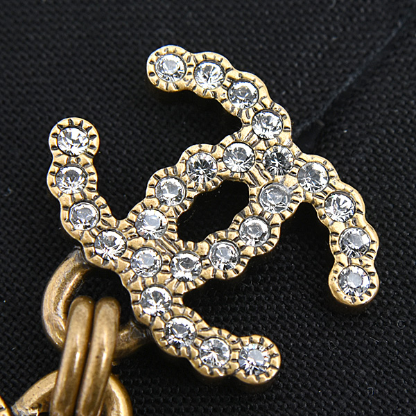 シャネル ピアス レディース ココマーク No.5 ラインストーン B20S GP CHANEL 中古