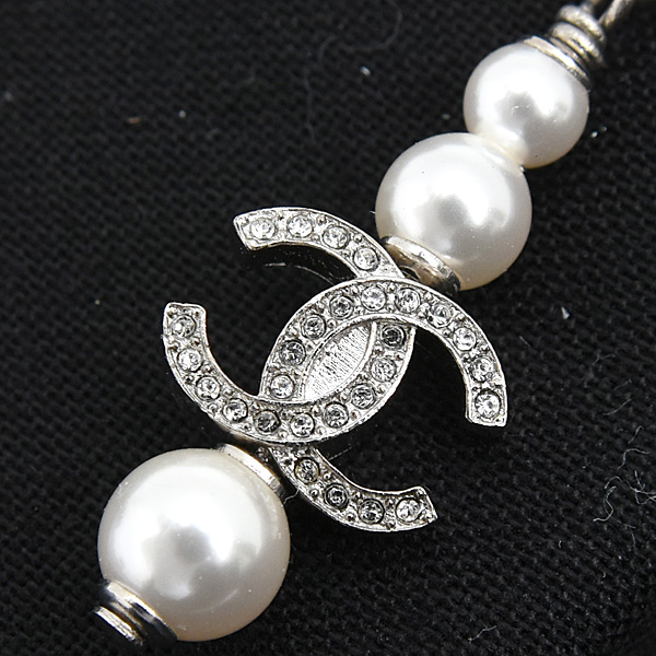 シャネル ピアス レディース スターモチーフ ココマーク フェイクパール ラインストーン B20P 真鍮 CHANEL 中古