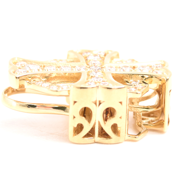 ゆきざき ペンダント ユニセックス ダブルトップ ダイヤモンド ペンダントトップ D0.52ct イエローゴールド YUKIZAKI K18 中古