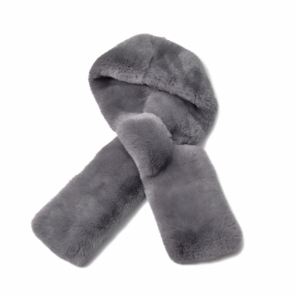 ルイヴィトン メンズ レディース 服飾小物 エシャルプ レックス マフラー スカーフ ラビットファー グレー系 MP0035 Louis Vuitton 中古