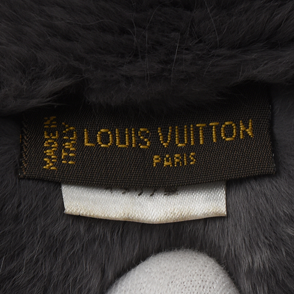 ルイヴィトン メンズ レディース 服飾小物 エシャルプ レックス マフラー スカーフ ラビットファー グレー系 MP0035 Louis Vuitton 中古