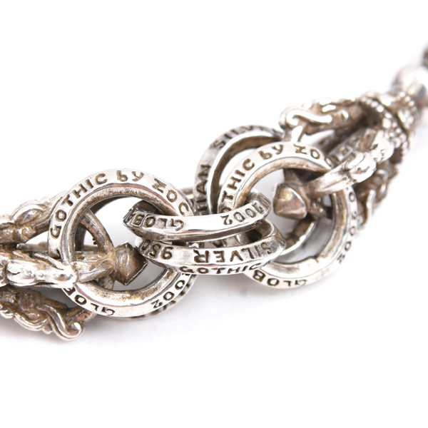 ソカロ ブレス メンズ バード ドージェ ブレスレット Lサイズ シルバー ZOCALO SV950 中古