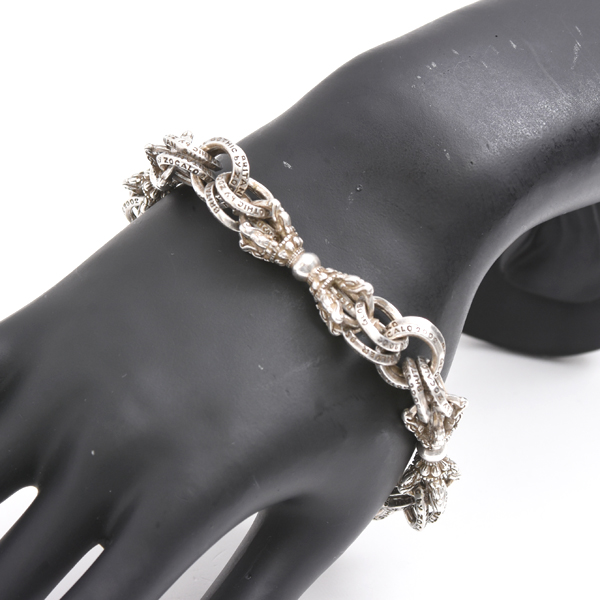 ソカロ ブレス メンズ バード ドージェ ブレスレット Lサイズ シルバー ZOCALO SV950 中古