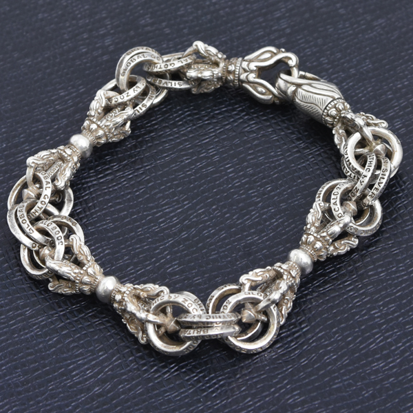 ソカロ ブレス メンズ バード ドージェ ブレスレット Lサイズ シルバー ZOCALO SV950 中古