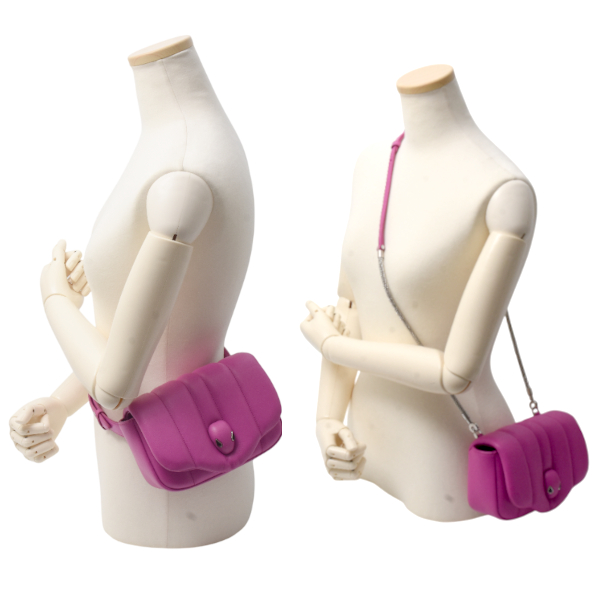 ブルガリ セルペンティ ベルトバッグ アンブッシュ AMBUSH コラボ レザー パープル レディース BVLGARI 290350 中古