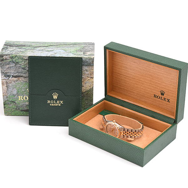 ロレックス 時計 ユニセックス デイトジャスト31 自動巻 A番 シルバー文字盤 SS×YG ROLEX 78273 中古