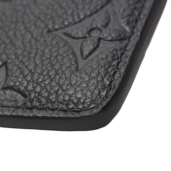 ルイヴィトン カードケース レディース ポルトカルト LVチャーム ノワール Louis Vuitton M82132 中古