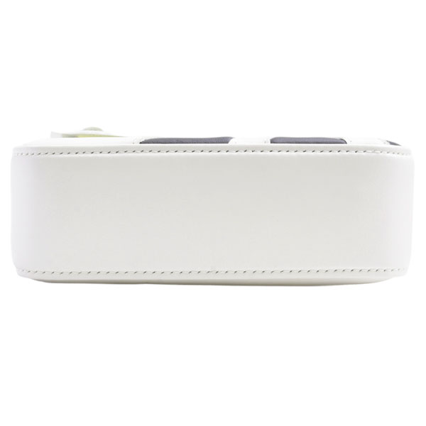 ミュウミュウ バッグ レディース フラワーモチーフ ハンドバッグ ショルダー 2WAY カーフ オフホワイト MIUMIU 中古