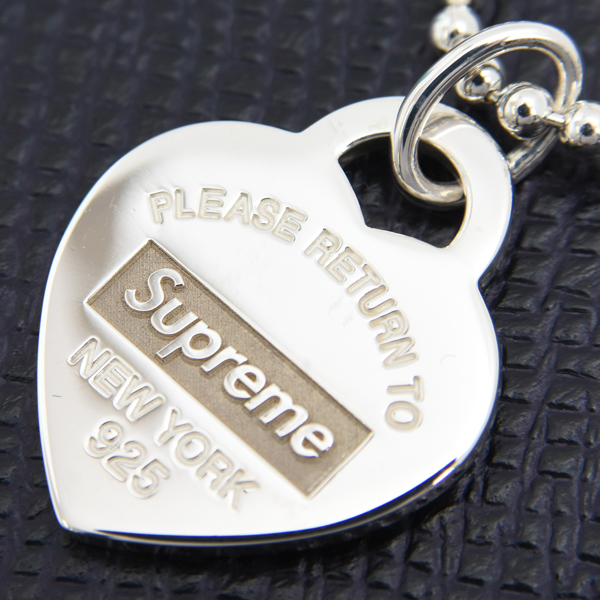 ティファニー ネックレス メンズ リターントゥティファニー シュプリームコラボ シルバー TIFFANY SV925 中古