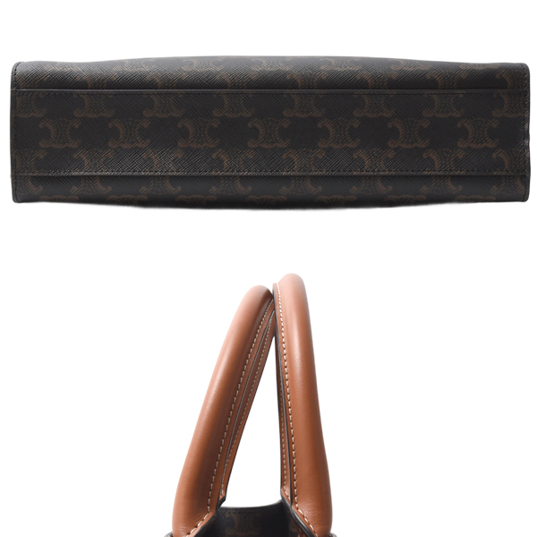 セリーヌ バッグ レディース メンズ バーティカル カバ スモール トリオンフ ショルダーバッグ 2WAY PVC CELINE 191542 中古