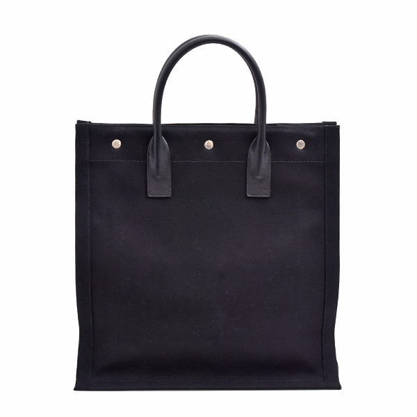 サンローラン バッグ メンズ リヴゴーシュ トート ハンド キャンバス ブラック ビッグトート 大容量 A4サイズ SAINT LAURENT 632539 中古
