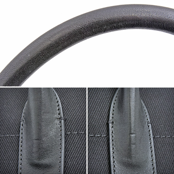 サンローラン バッグ メンズ リヴゴーシュ トート ハンド キャンバス ブラック ビッグトート 大容量 A4サイズ SAINT LAURENT 632539 中古