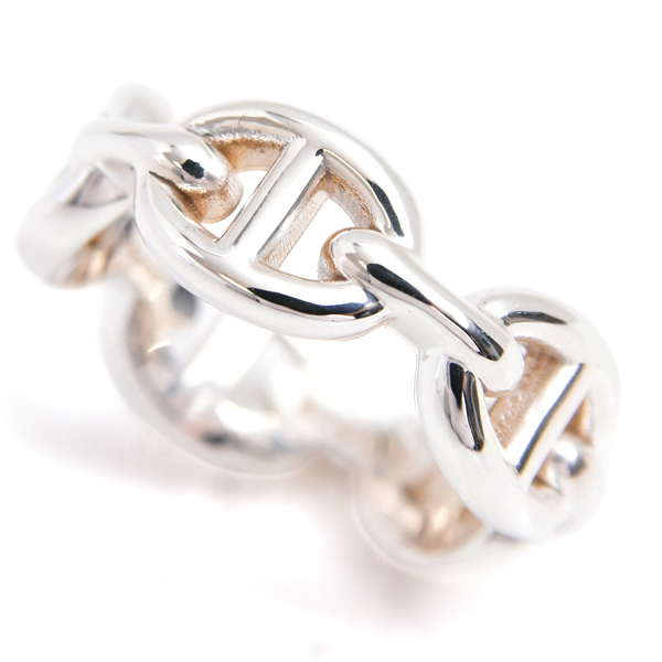 エルメス 指輪 レディース シェーヌダンクル アンシェネPM リング 51号 シルバー HERMES SV925 中古