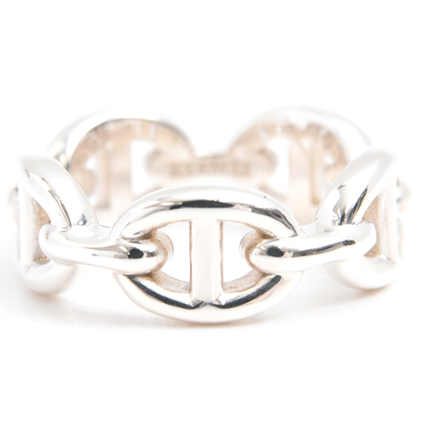 エルメス 指輪 レディース シェーヌダンクル アンシェネPM リング 51号 シルバー HERMES SV925 中古