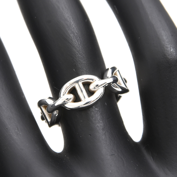 エルメス 指輪 レディース シェーヌダンクル アンシェネPM リング 51号 シルバー HERMES SV925 中古