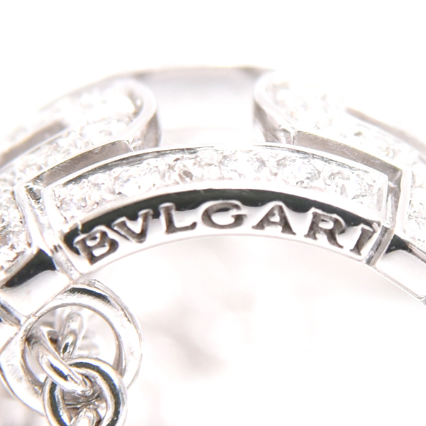 ブルガリ ネックレス レディース パレンテシ フルダイヤ ネックレス ホワイトゴールド BVLGARI 750WG 中古