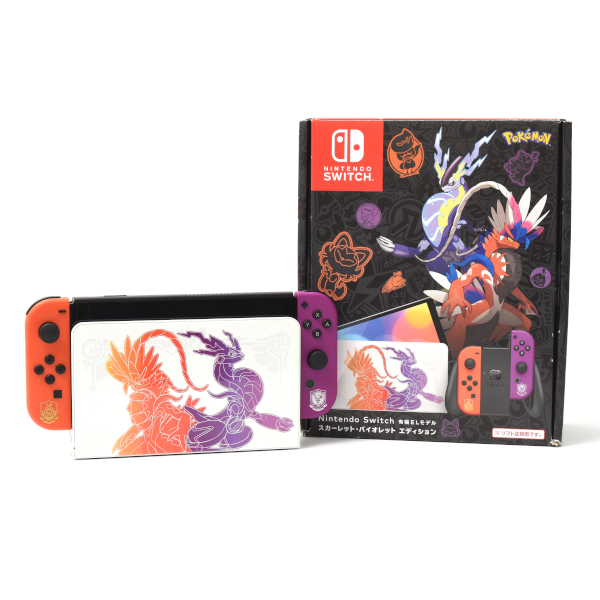 任天堂 ニンテンドースイッチ スカーレット バイオレットエディション 有機ELモデル Pokemon ポケモン Nintendo Switch 中古