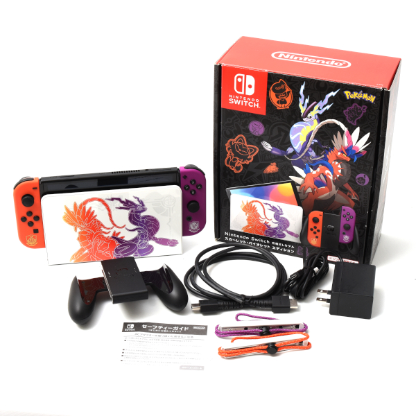 任天堂 ニンテンドースイッチ スカーレット バイオレットエディション 有機ELモデル Pokemon ポケモン Nintendo Switch 中古
