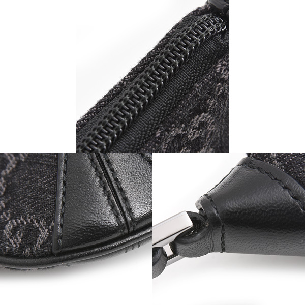 グッチ バッグ レディース GGデニム ホースビット スリム スモールショルダーバッグ ワンショルダーバッグ ブラック GUCCI 774719 中古