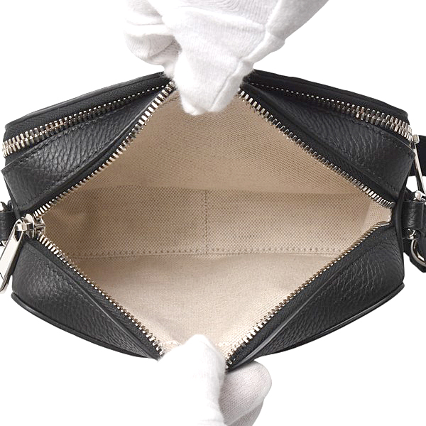 グッチ バッグ レディース ジャンボGG ミニショルダーバッグ レザー ブラック GUCCI 816958 未使用展示品