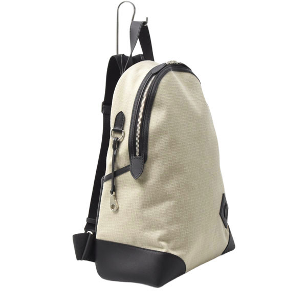 エルメス バッグ メンズ レディース サック アド オールバック バッグパック リュック B刻印 トワルビヴァーク×ヴォースイフト ベージュ系 HERMES 中古